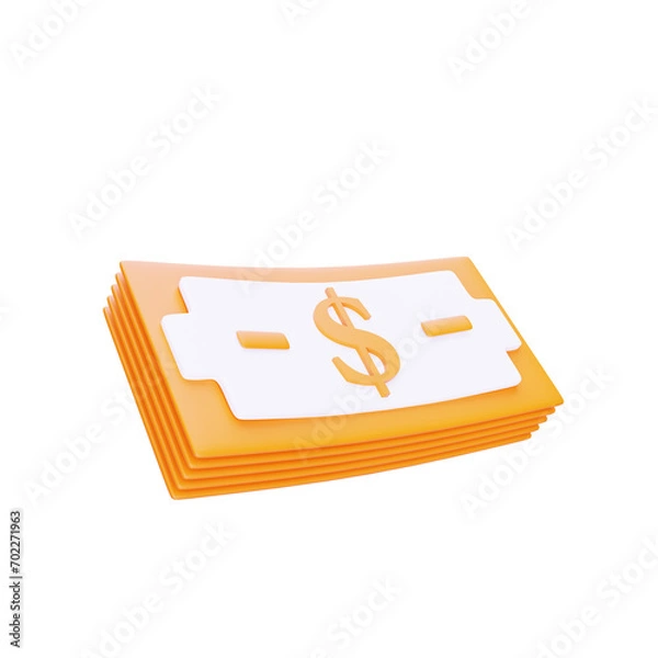 Obraz 3d Icon Money Bundle