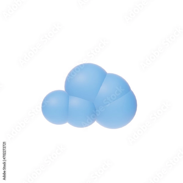 Obraz clouds 3d icon