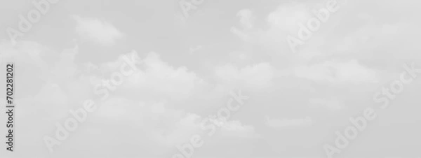 Fototapeta 	White cloud in the sky. View on a soft white fluffy cloud as background. Cloudy sky, white clouds, black background pattern. The gray cloud trendy photo. White sky image	
