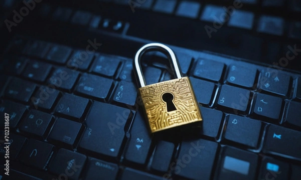 Obraz lucchetto su tastiera