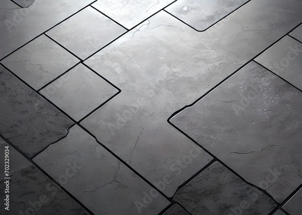 Fototapeta Stone texture on the floor, Generative AI	