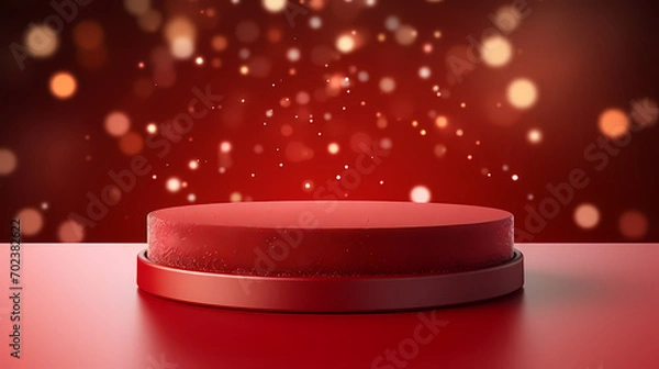 Fototapeta 3D rendering minimalist background product booth, podium, stage, product commercial photography background, cosmetics booth