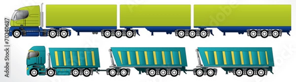 Obraz B triple road train