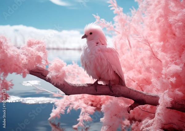 Obraz Wildlife shot with infrared camera and infrared film