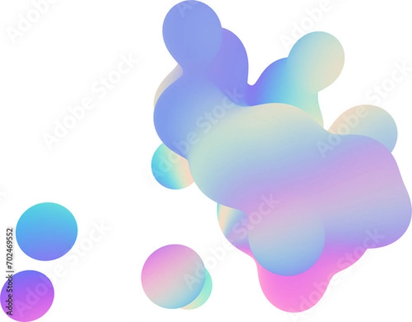 Fototapeta Holographic Bubbles