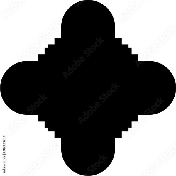 Fototapeta Islamic Amblem Design Glyph Black Filled silhouettes Design pictogram symbol visual illustration
