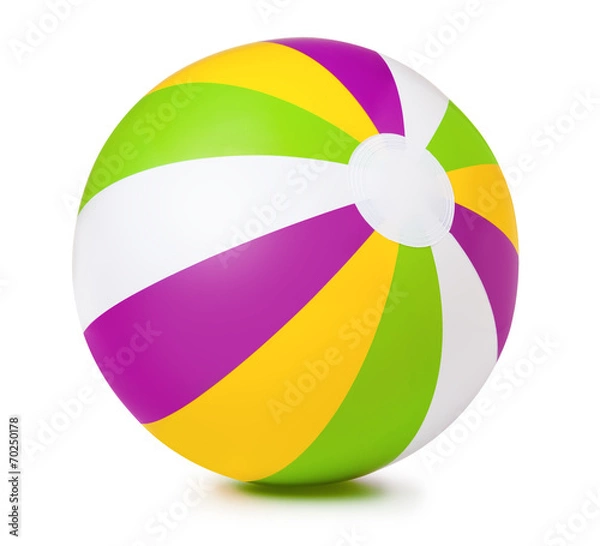Obraz Colored inflatable beach ball