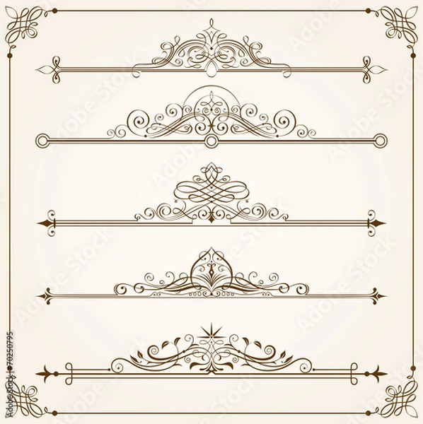 Obraz Calligraphic Frames