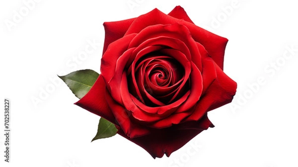 Obraz red rose isolated on white