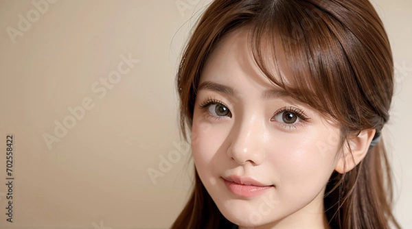 Obraz 美しい女性　美容　モデル｜Generative AI	
