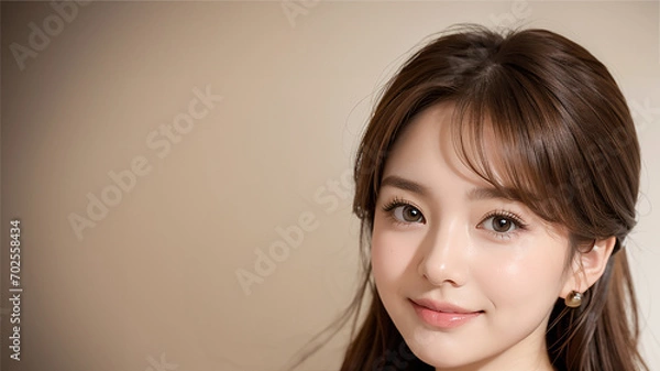 Obraz 美しい女性　美容　モデル｜Generative AI	
