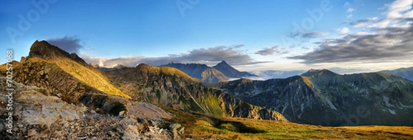 Fototapeta Panorama okolic Świnicy w Tatrach, Polska