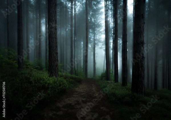 Obraz morning in the forest