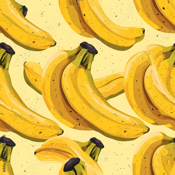 Fototapeta Banana Bliss Seamless Pattern