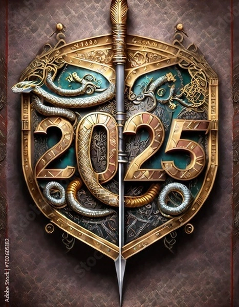 Fototapeta 2025年賀状