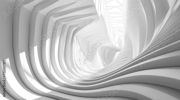 Fototapeta illustration of line wave white background