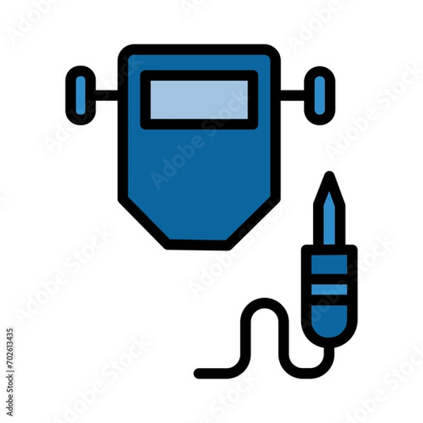 Obraz Safety Tool Weld Filled Outline Icon