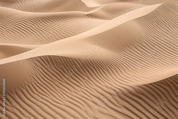 Obraz Tranquil desert sand waves., sand dunes in the desert, textured background