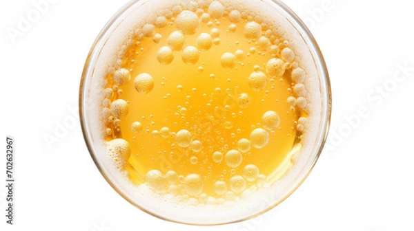 Fototapeta Craft Beer Head isolated on white background