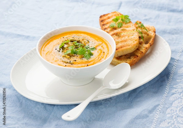 Fototapeta Pumpkin soup