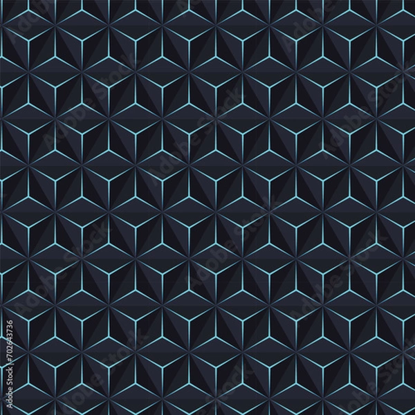 Obraz 3D geomatric pattern background