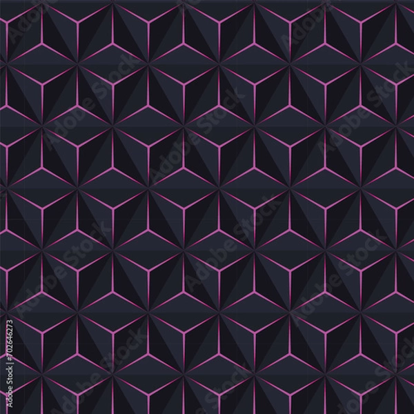 Fototapeta 3D geomatric pattern background 