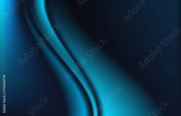 Obraz elegant blue and black gradient background. subtle gradient background. blue background. black background. elegant background. wave background