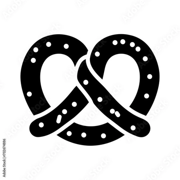 Fototapeta "Design an appealing and detailed vector icon featuring a pretzel, perfect for various applications. Its scalable vector format ensures crispness and versatility in both digital and print media."