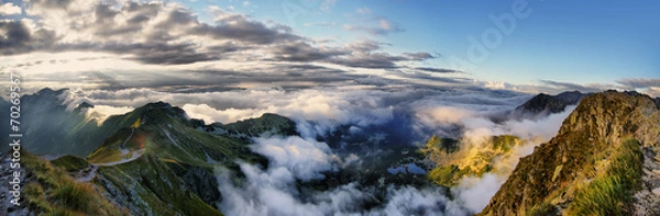 Obraz Panorama of the surrounding area Swinica, Tatra Mountains