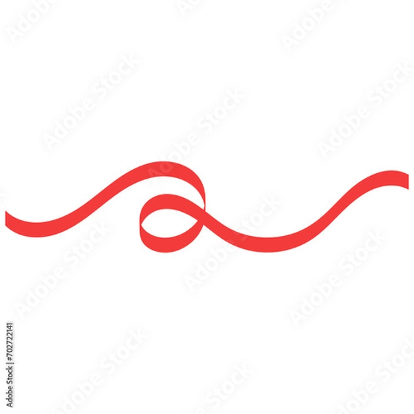 Obraz Curly Ribbon Element