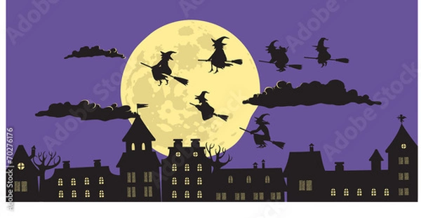 Obraz Witches in the night