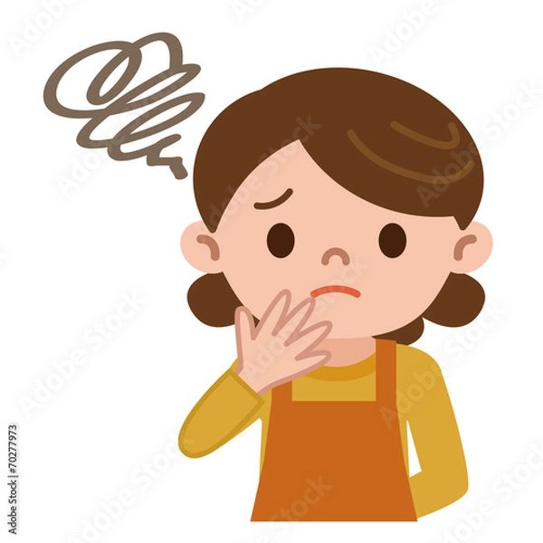 Fototapeta 困惑する主婦