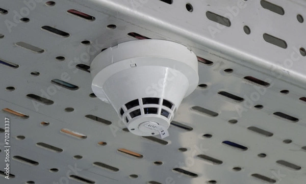 Obraz Smoke detector on ceiling