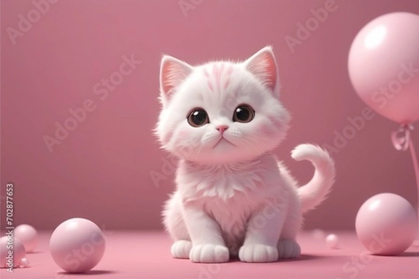 Obraz cat with heart