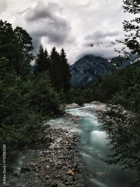 Fototapeta Bergfluss Hintertal