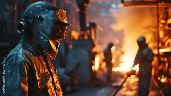 Obraz sparks from a metal welding