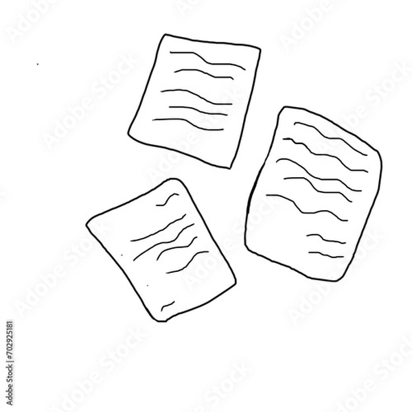 Obraz writing on a sheet