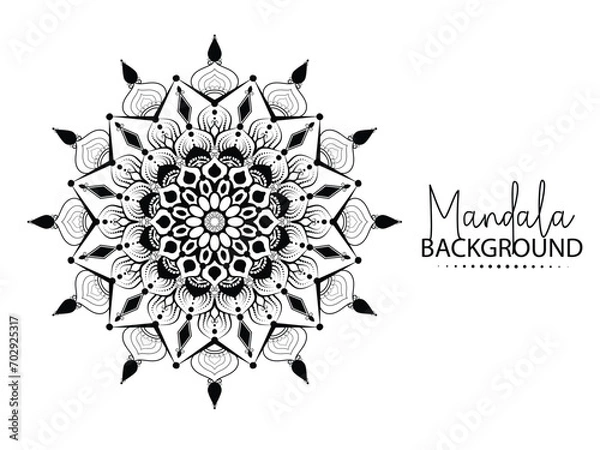 Obraz Modern floral vector mandala template design