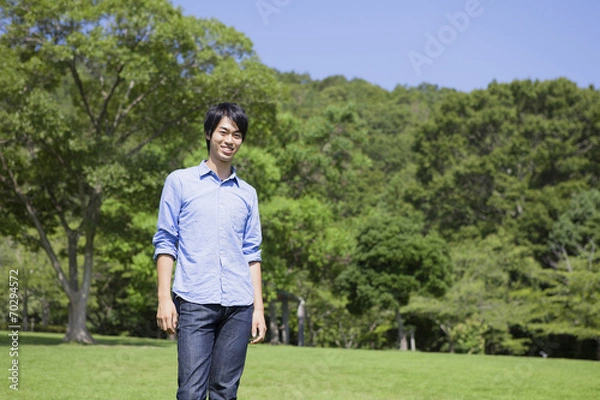 Fototapeta 爽やかな青年