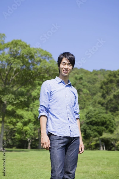 Fototapeta 爽やかな青年