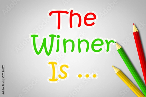 Fototapeta The Winner Is Concept