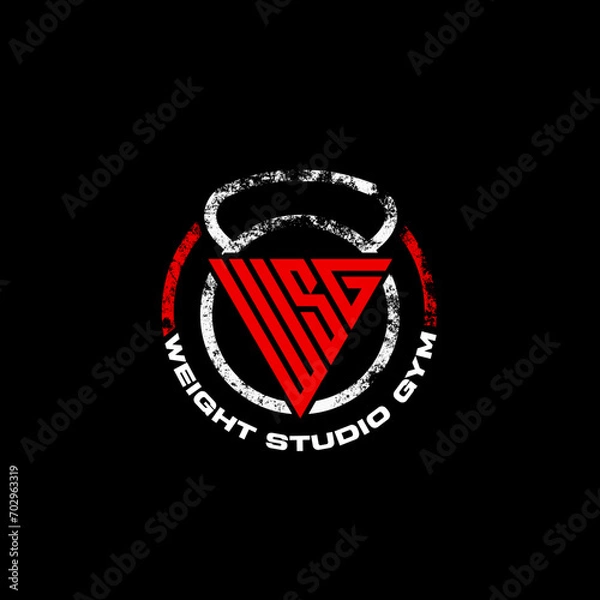 Fototapeta WSG Gym Triangle Logo 