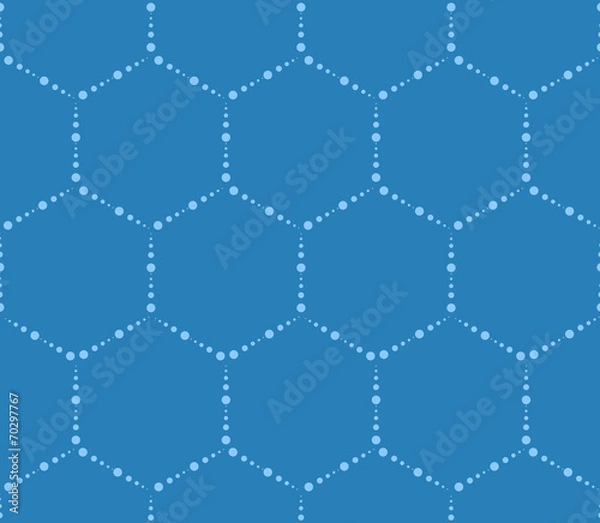 Fototapeta Hi-tech hexagons pattern
