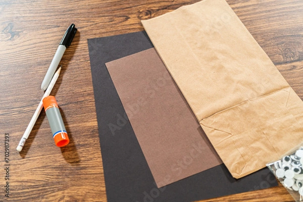 Fototapeta Educator's Craft Crafting Paper Puppets for School Projects