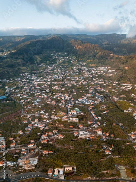 Obraz Village aerial madeira