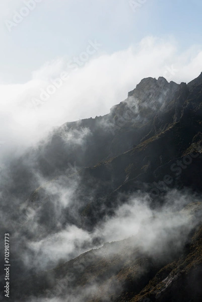 Obraz clouds over the mountains