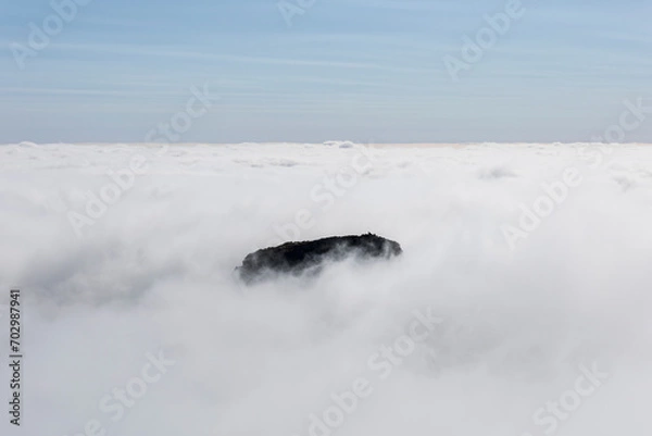 Fototapeta mountain and clouds
