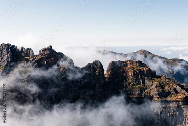 Obraz Cloudy Mountains Madeira