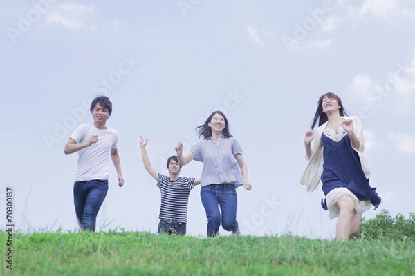 Fototapeta 活発な若者達