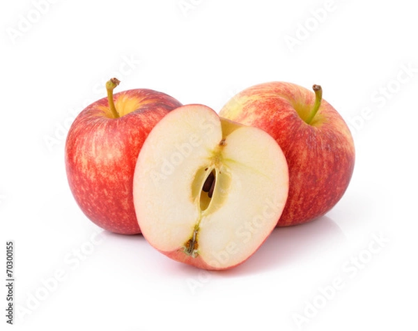 Obraz Red apple isolated on white background